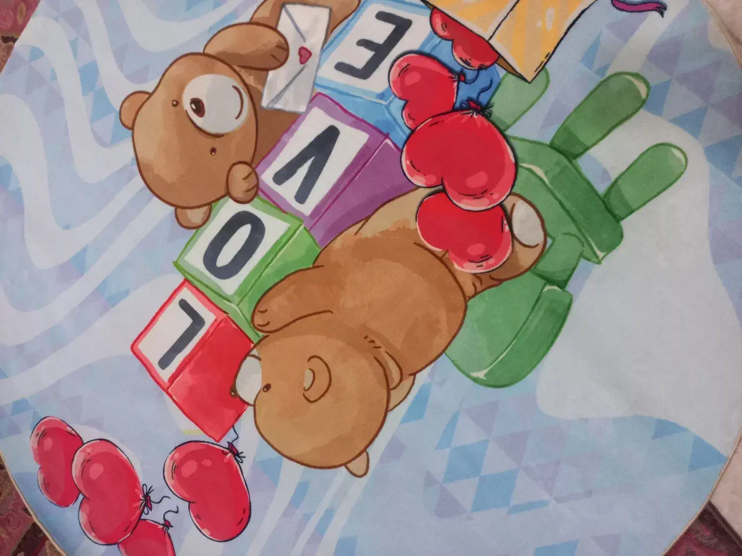 فرش کودک با قطر ۱ونیم|فرش|ساری, |دیوار