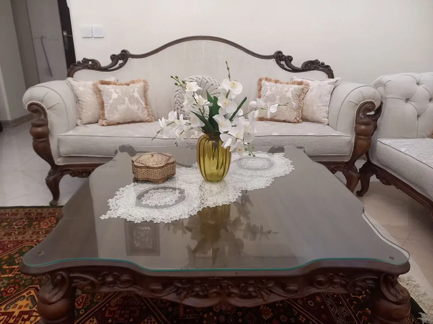 مبلمان استیل و کلاسیک ۸نفره +ناهارخوری ۶ نفره|مبلمان خانگی و میز عسلی|تهران, منیریه|دیوار