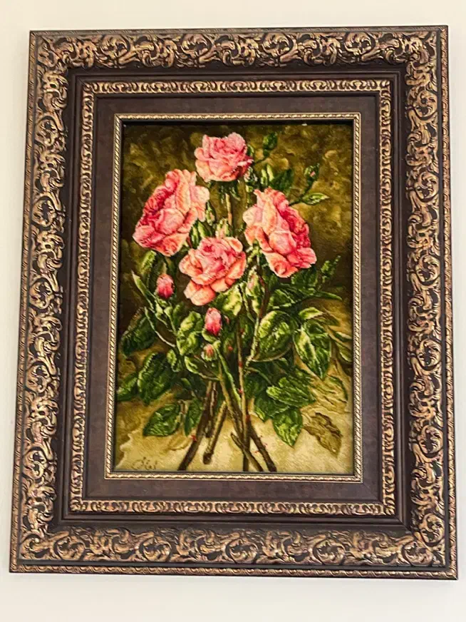 تابلو فرش تبریزی تمام ابریشم زینتی|تابلو فرش|پرند, فاز ۰|دیوار