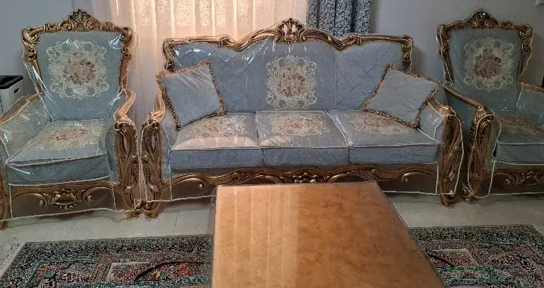 مبلمان ۹نفره|مبلمان خانگی و میز عسلی|صومعه‌سرا, |دیوار