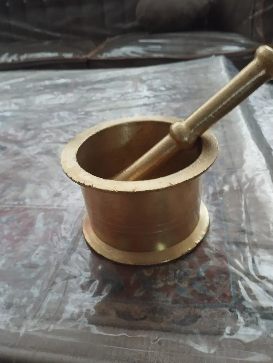 هاونگ جنس برنج طلایی|کلکسیون اشیاء عتیقه|قم, باجک یک|دیوار