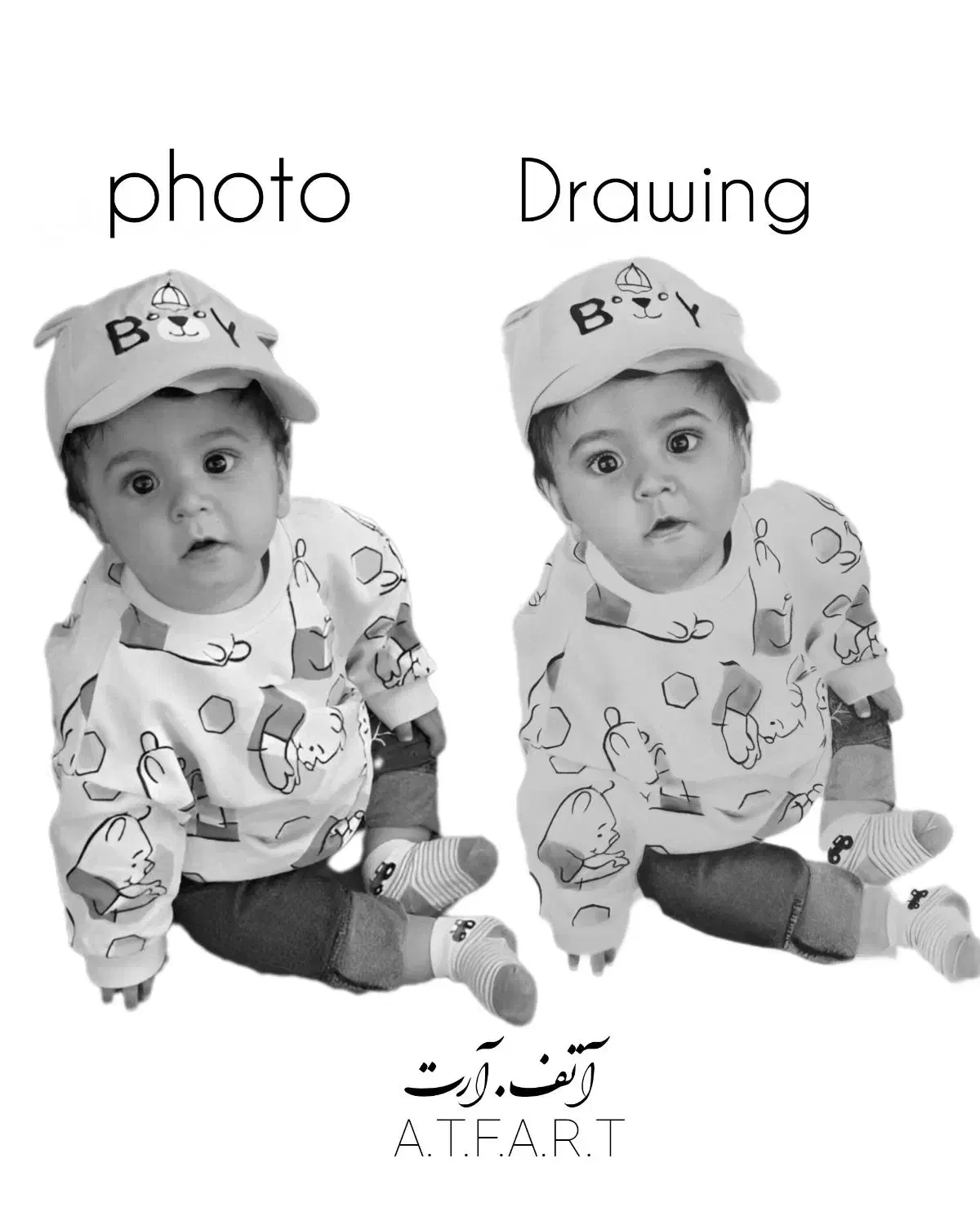 سیاهقلم،روز مادر،نقاشی چهره|تابلو، نقاشی، عکس|یزد, |دیوار