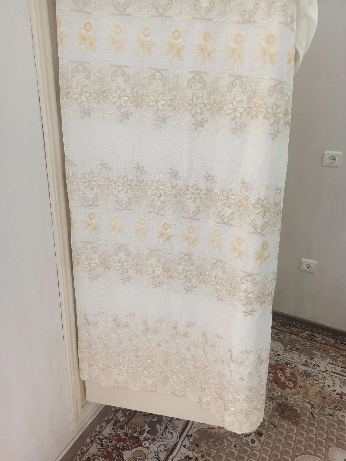 دو عدد پرده باهم ۵۰۰|پرده، رانر، رومیزی|گرگان, |دیوار