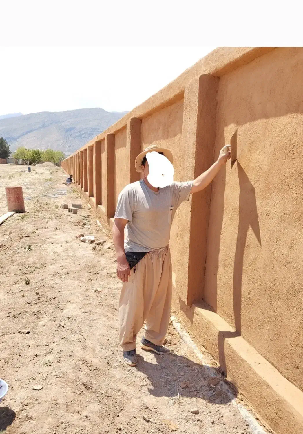 بنا بنایی بلوک چینی کاهگل باغ ویلا|خدمات پیشه و مهارت|شیراز, میانرود|دیوار