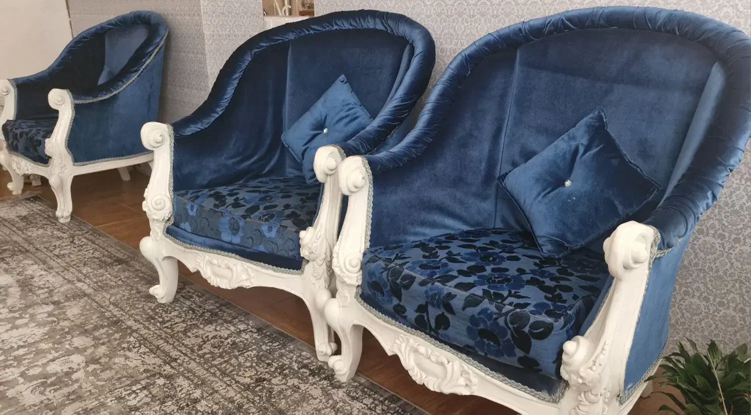 مبل نیمه استیل ۷نفره|مبلمان خانگی و میز عسلی|تویسرکان, |دیوار