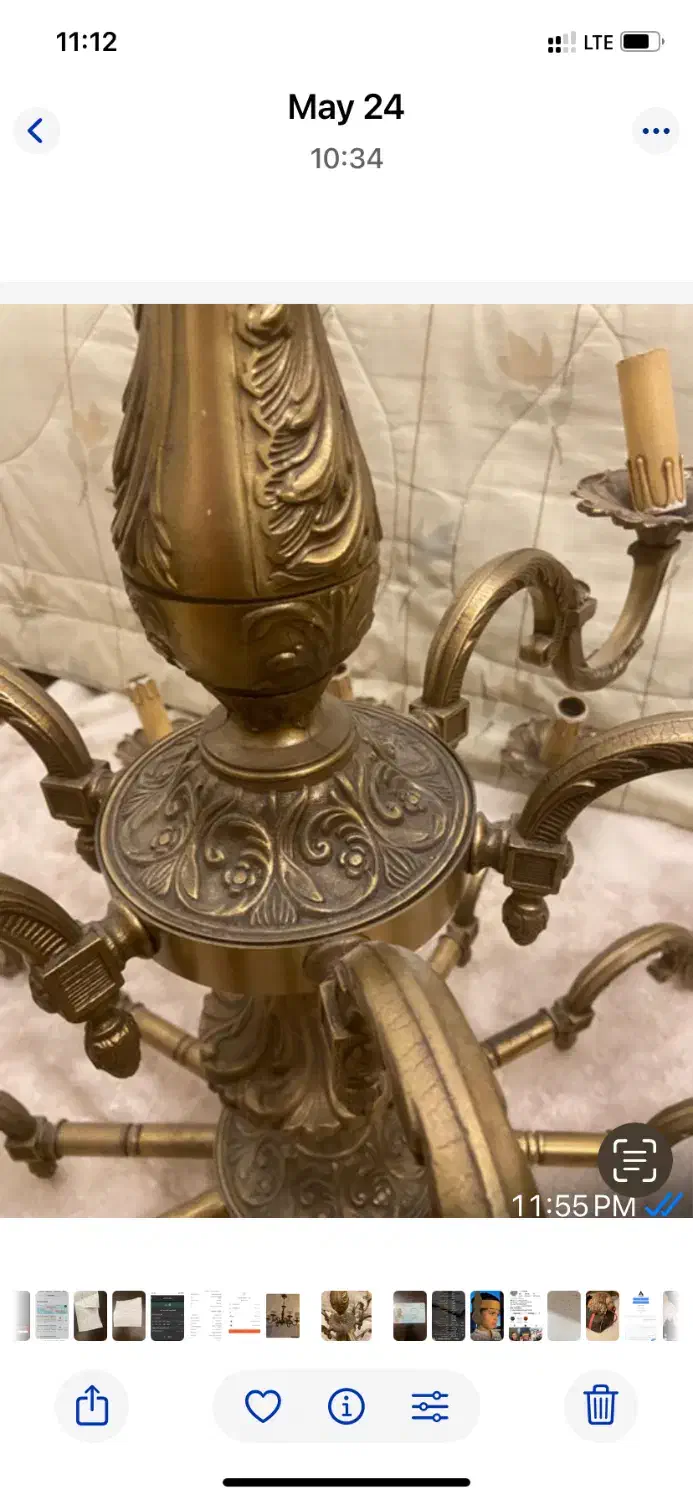 لوستر ۱۸ شاخه اینالیایی|لوستر و چراغ آویز|تهران, پاسداران|دیوار