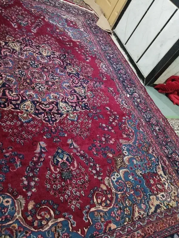 فرش دست بافت قدیمی ۱۲متری|فرش|خاش, |دیوار