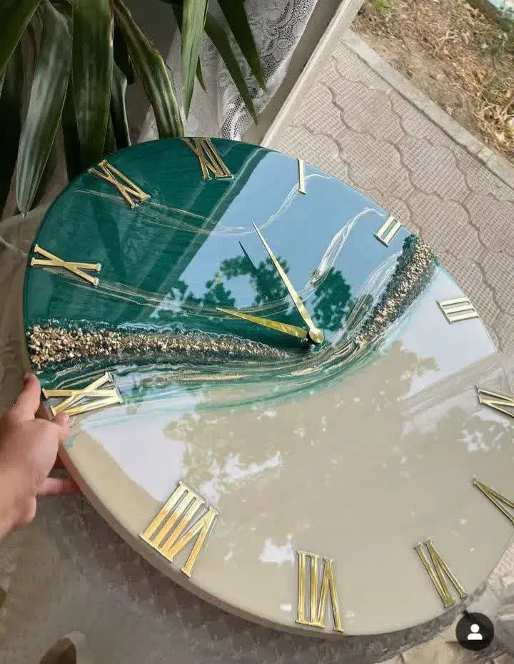 انواع ساعت دیواری رزینی همراه با ست جاکلیدی|ساعت دیواری و تزئینی|بهبهان, |دیوار