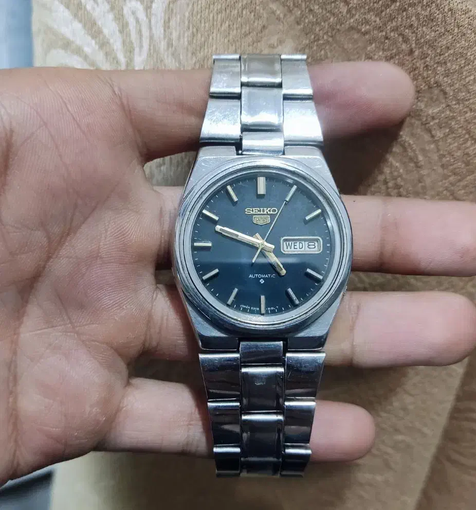 ساعت سیکو پنج قاب درشت صفحه مشکی|ساعت|قم, باجک دو|دیوار