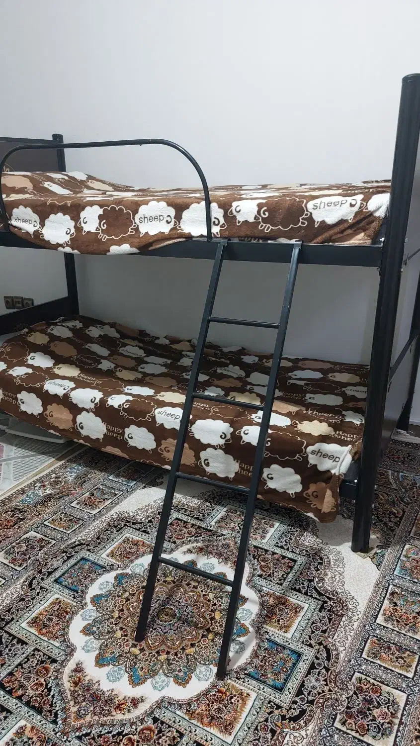 تخت یک نفره دوطبقه با تشک|تخت و سرویس خواب|سقز, |دیوار