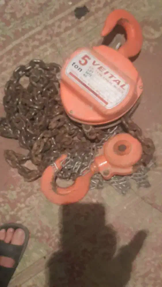 تیفور زنجیری سقفی 5تن ژاپن طبق مشخصات روی تیفور|ماشینآلات صنعتی|فردیس, شهرک وحدت|دیوار