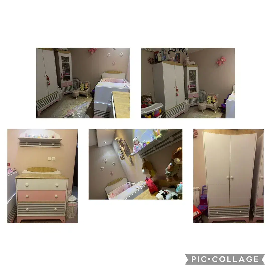 سرویس چوب کودک تخت و کمد...|اسباب و اثاث بچه|قم, شهرک قدس|دیوار