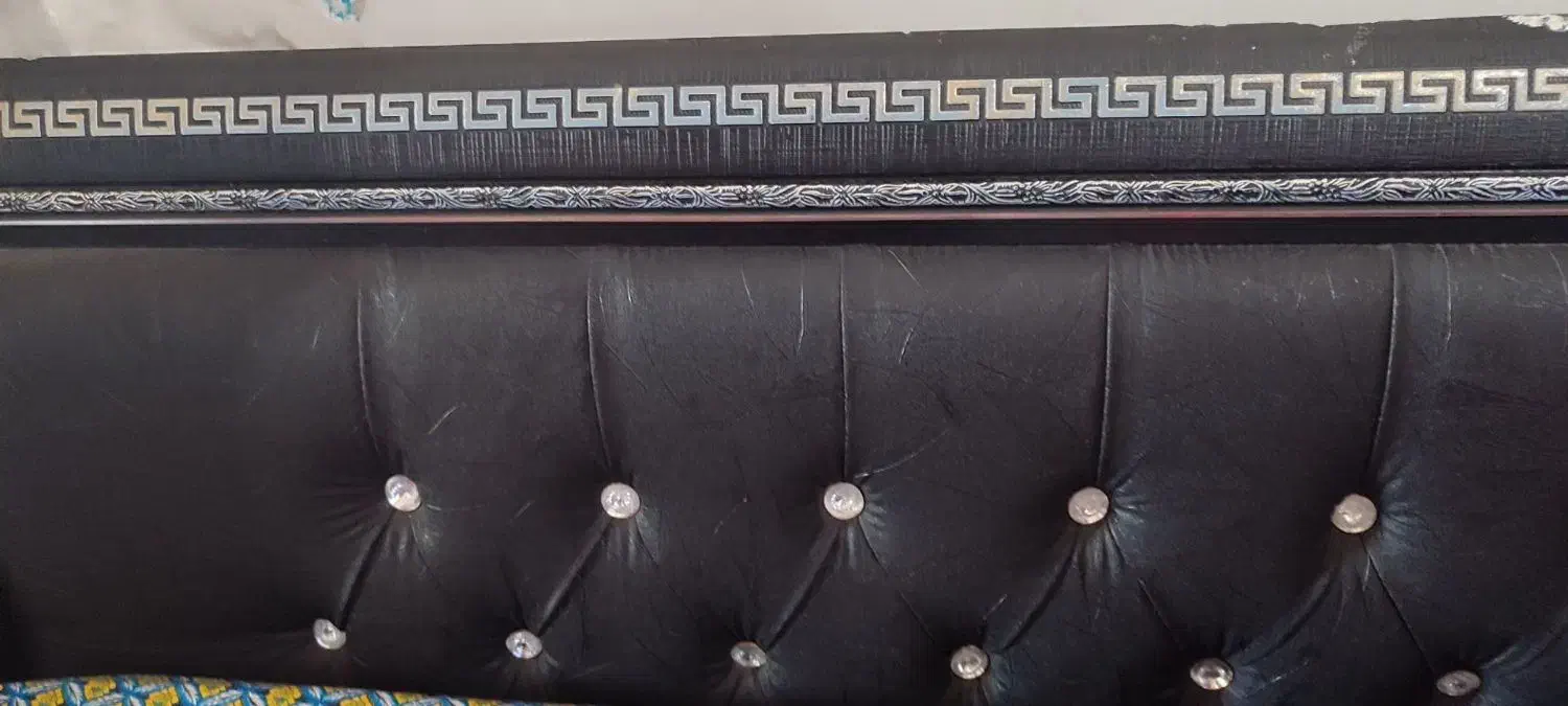 تخت دو نفره فلزی با تشک طبی|تخت و سرویس خواب|منجیل, |دیوار