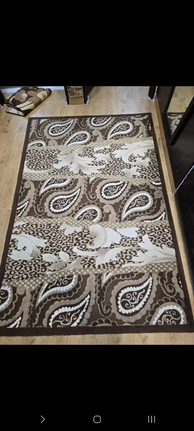 دوعدد فرش ۴ متری|فرش|صومعه‌سرا, |دیوار