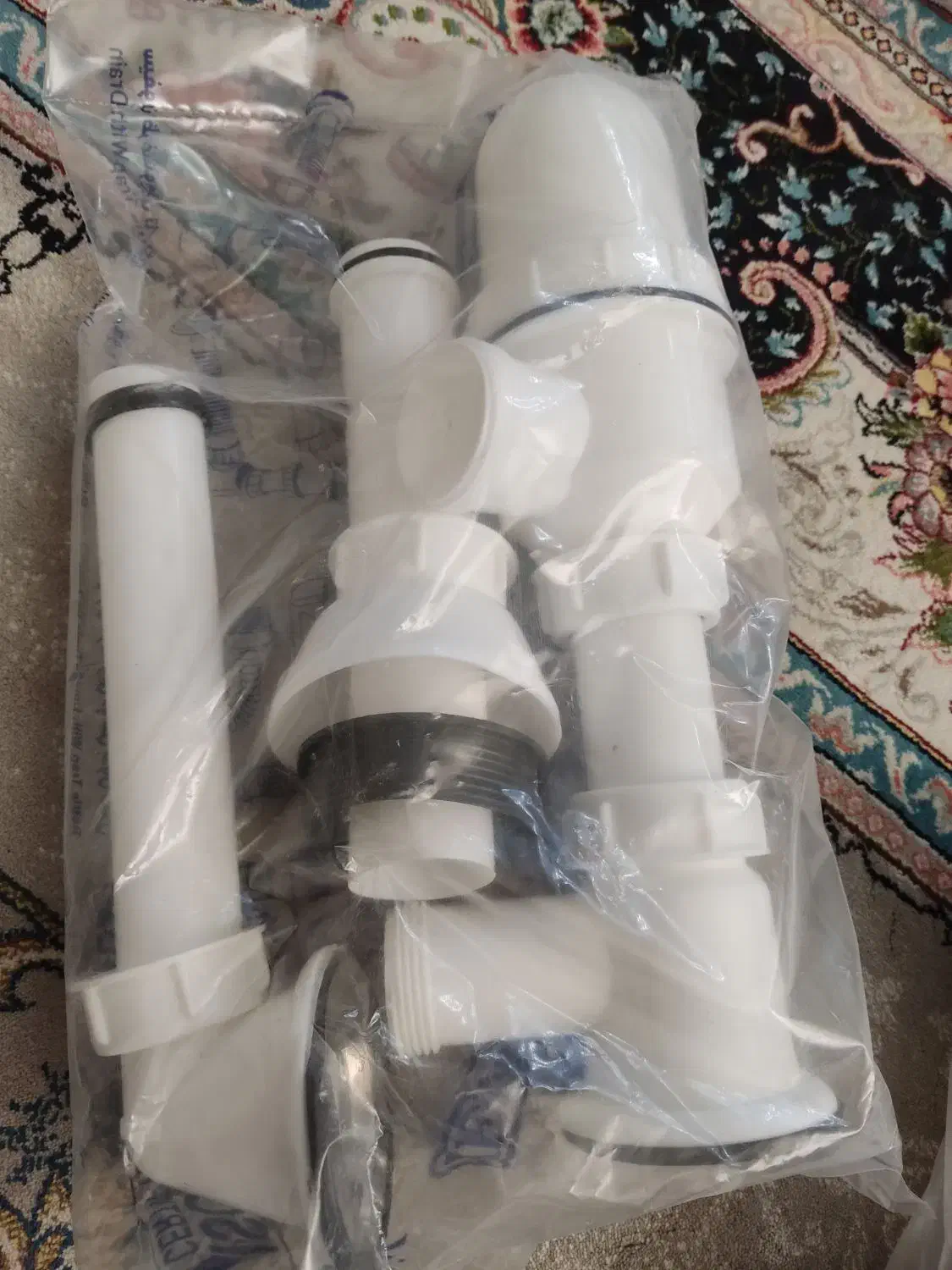 سیفون دوقلو تک شلنگ توالت|لوازم سرویس بهداشتی|شیراز, ریاستی|دیوار