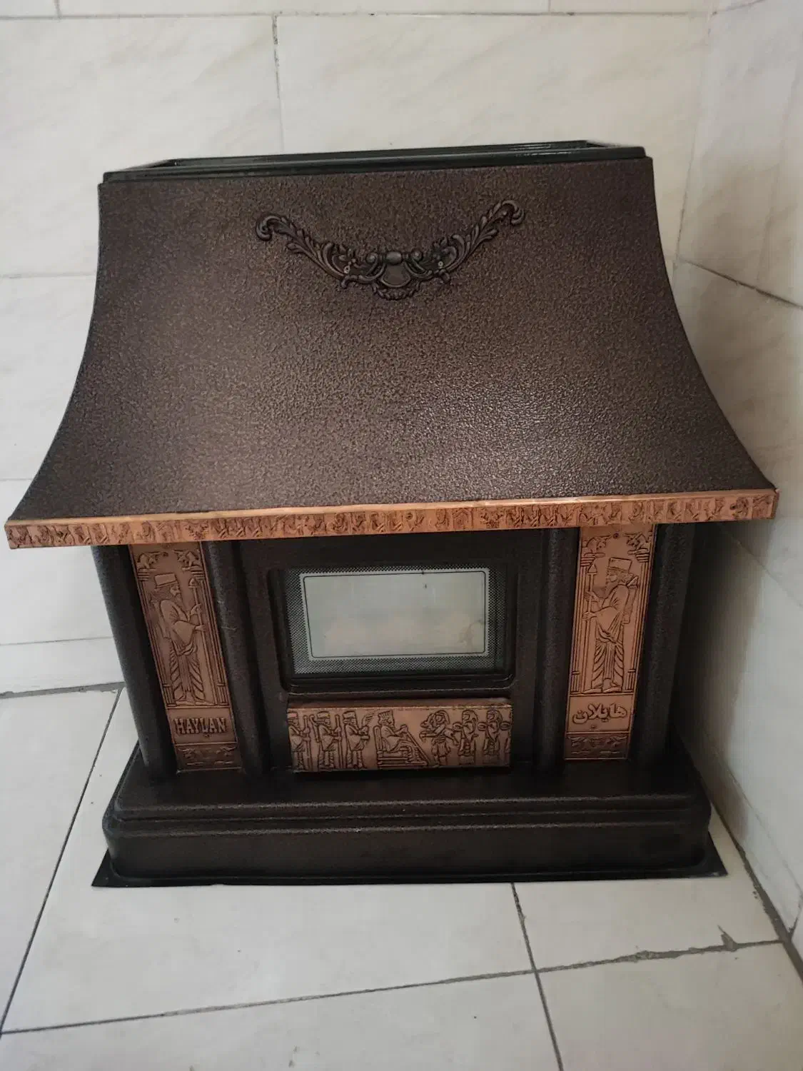 بخاری طرح شومینه ، در حد نو|بخاری، هیتر، شومینه|کرج, کرج نو|دیوار