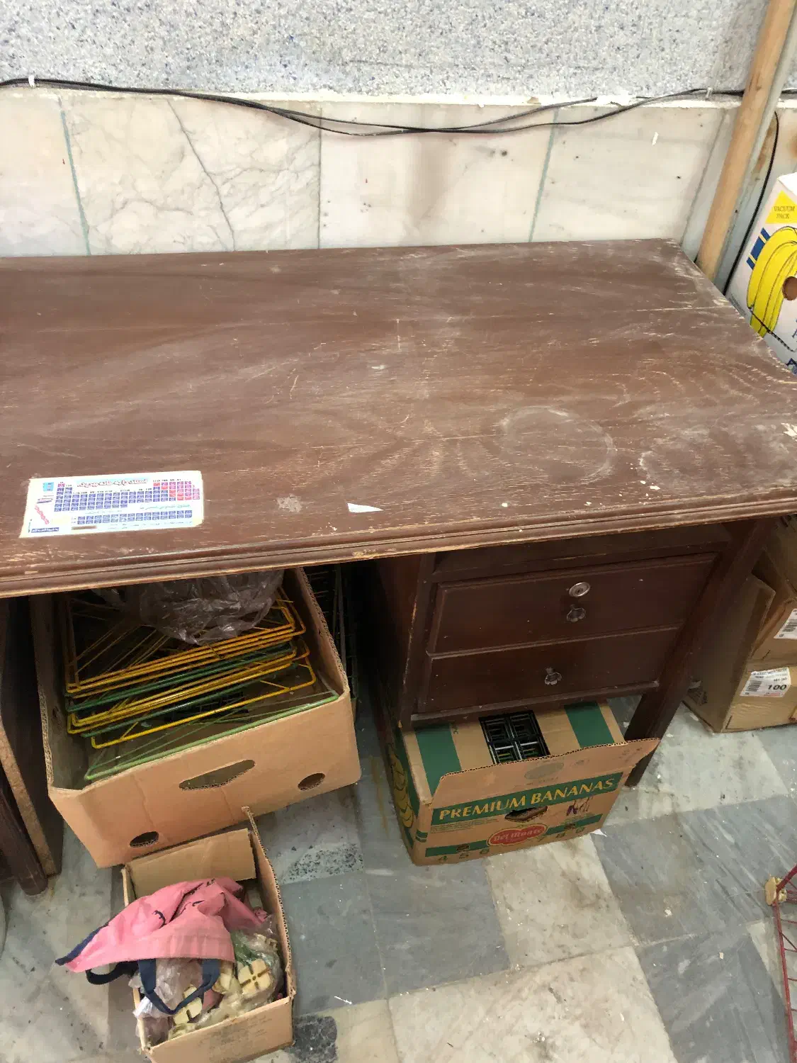 میز تحریر چوبی|میز تحریر و کامپیوتر|زنجان, |دیوار