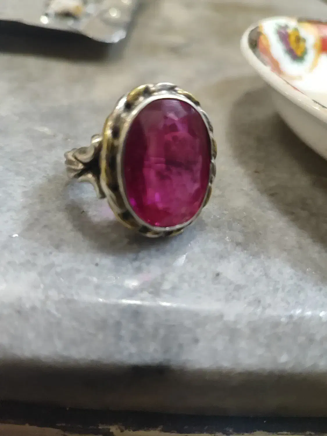 انگشتر توپاز صورتی|جواهرات|اهر, |دیوار