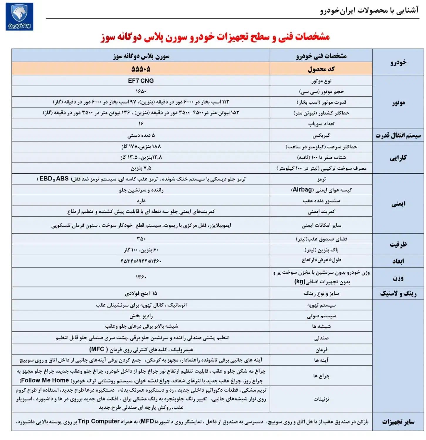 سورن پلاس صفرEF7 دوگانه سوز مخزن بزرگ گاز سیمی 404|خودرو سواری و وانت|شیراز, باباکوهی|دیوار