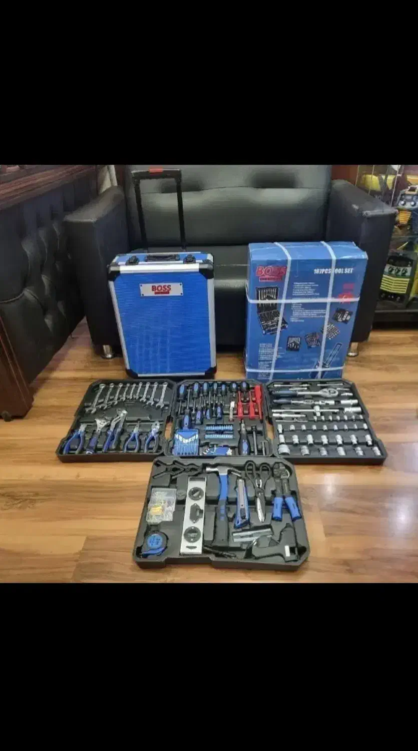 جعبه ابزار ۱۸۷ پارچه نونو باس boss|ابزارآلات|قرچک, مهدیه|دیوار