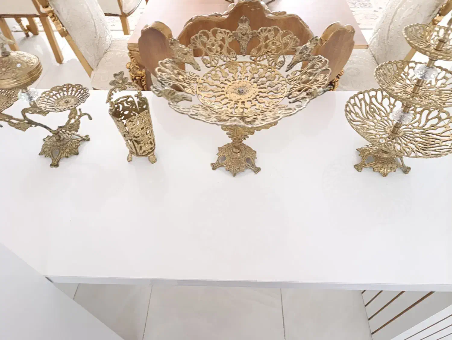 میوه خوری برنزه|ظروف سرو و پذیرایی|بکتاش, |دیوار