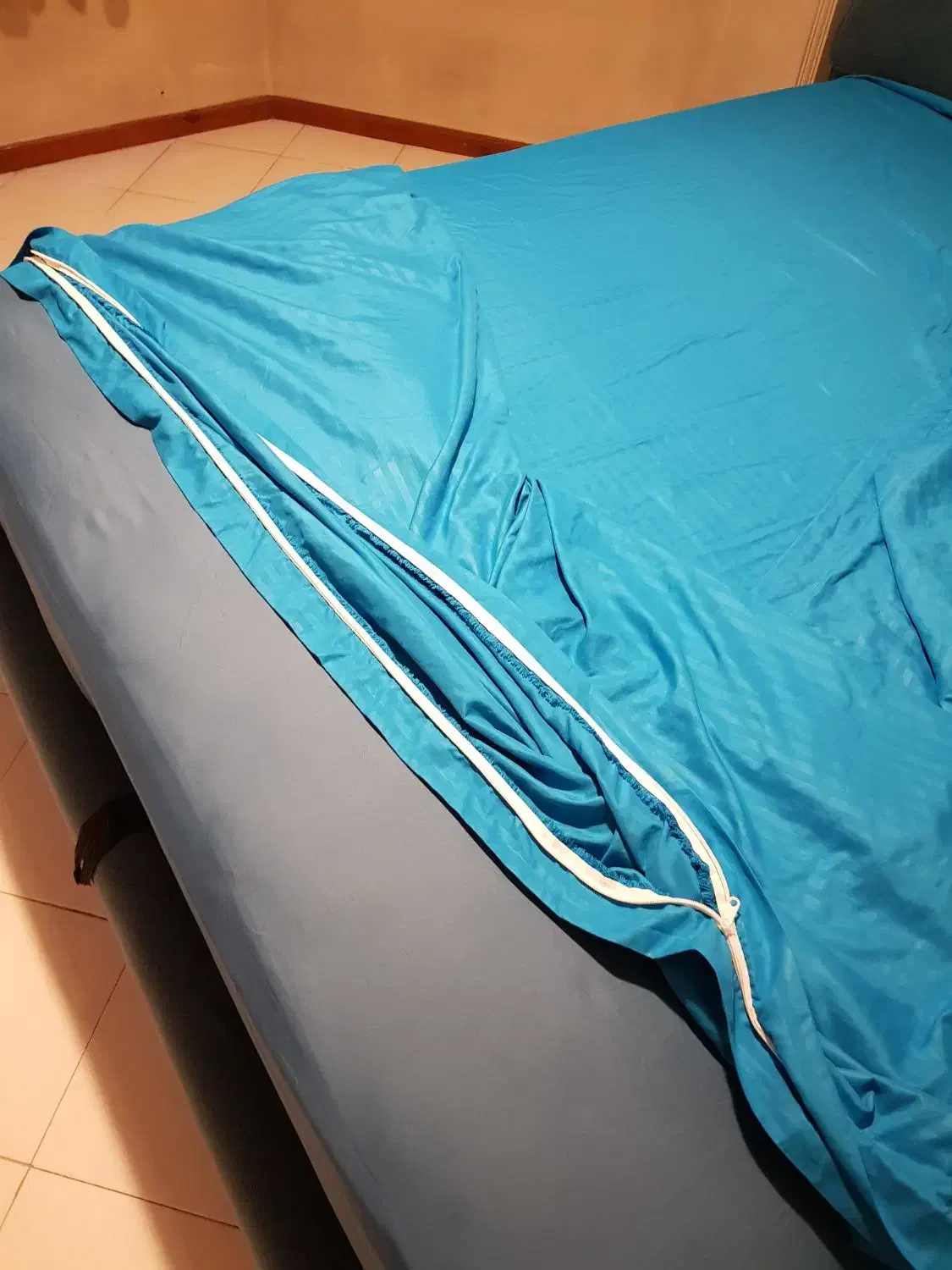 روکش کاور کیسه ای لحاف و روبالشی ساتن نخ پنبه|سرویس روتختی|تهران, قزل قلعه|دیوار