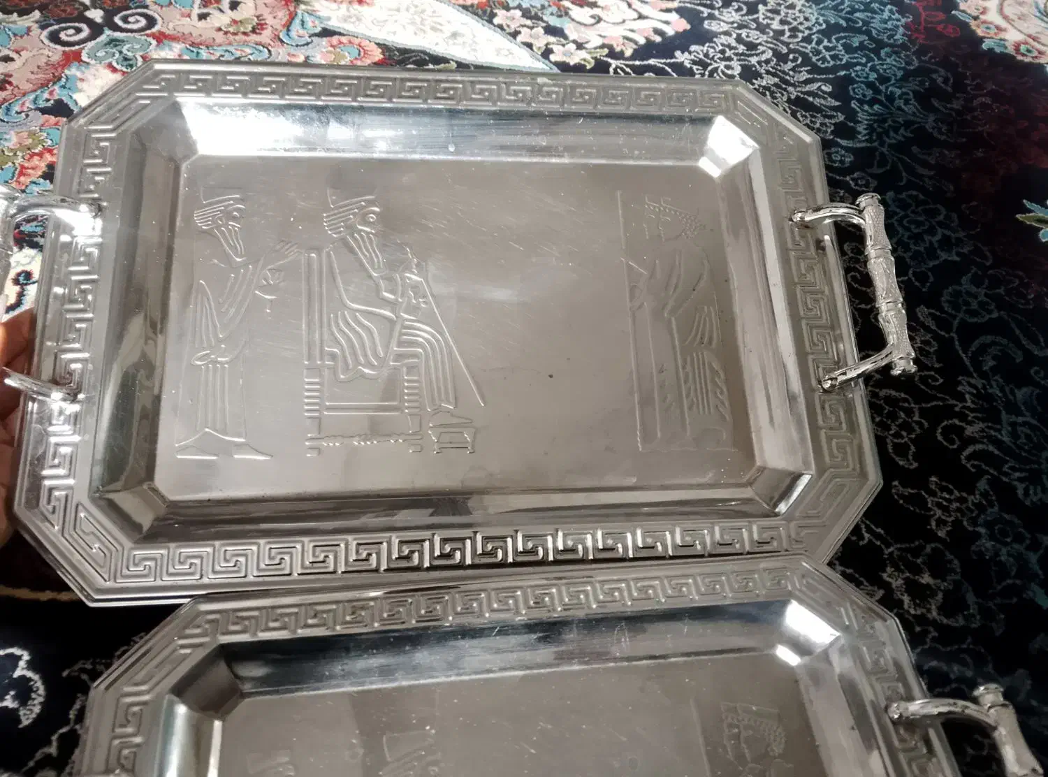 چهار عدد سینی|ظروف سرو و پذیرایی|اشتهارد, |دیوار