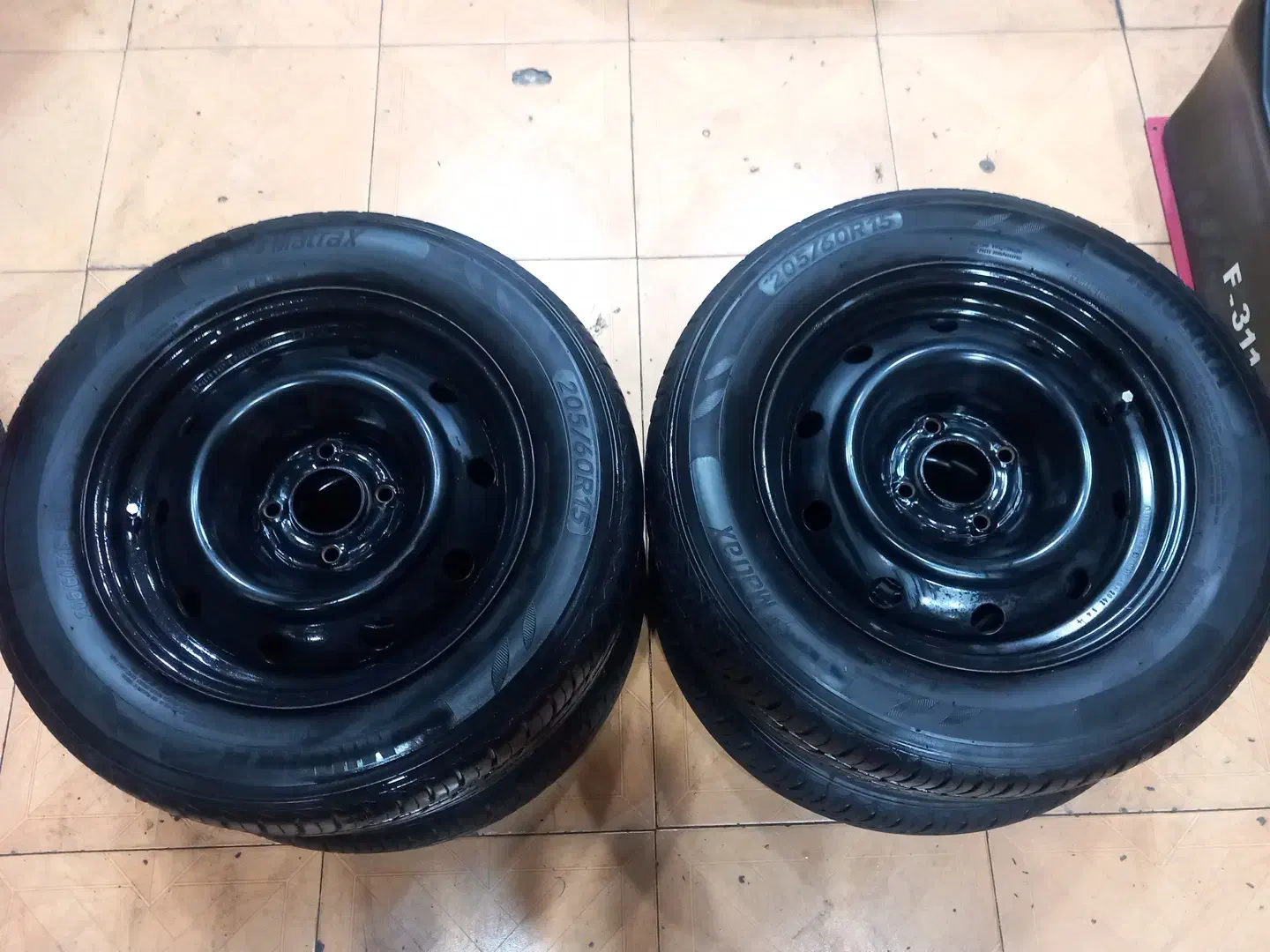 4 عدد رینگ 15 با لاسیتک 205 خارجی MATRAX درحد اک|قطعات یدکی و لوازم جانبی|اهواز, شهرک حفاری|دیوار