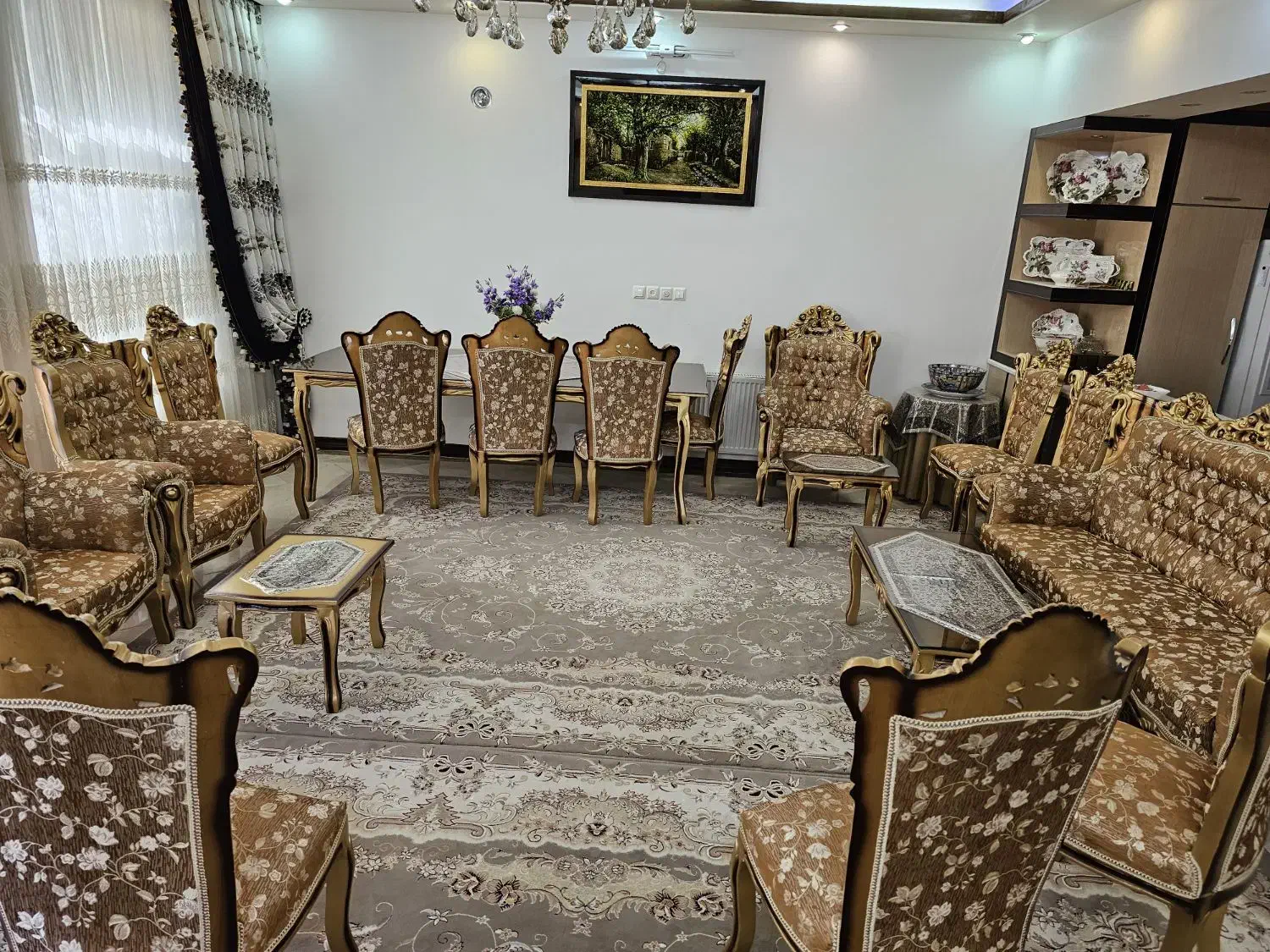 مبل و نهارخوری ۸ نفره استیل|مبلمان خانگی و میز عسلی|یزد, |دیوار