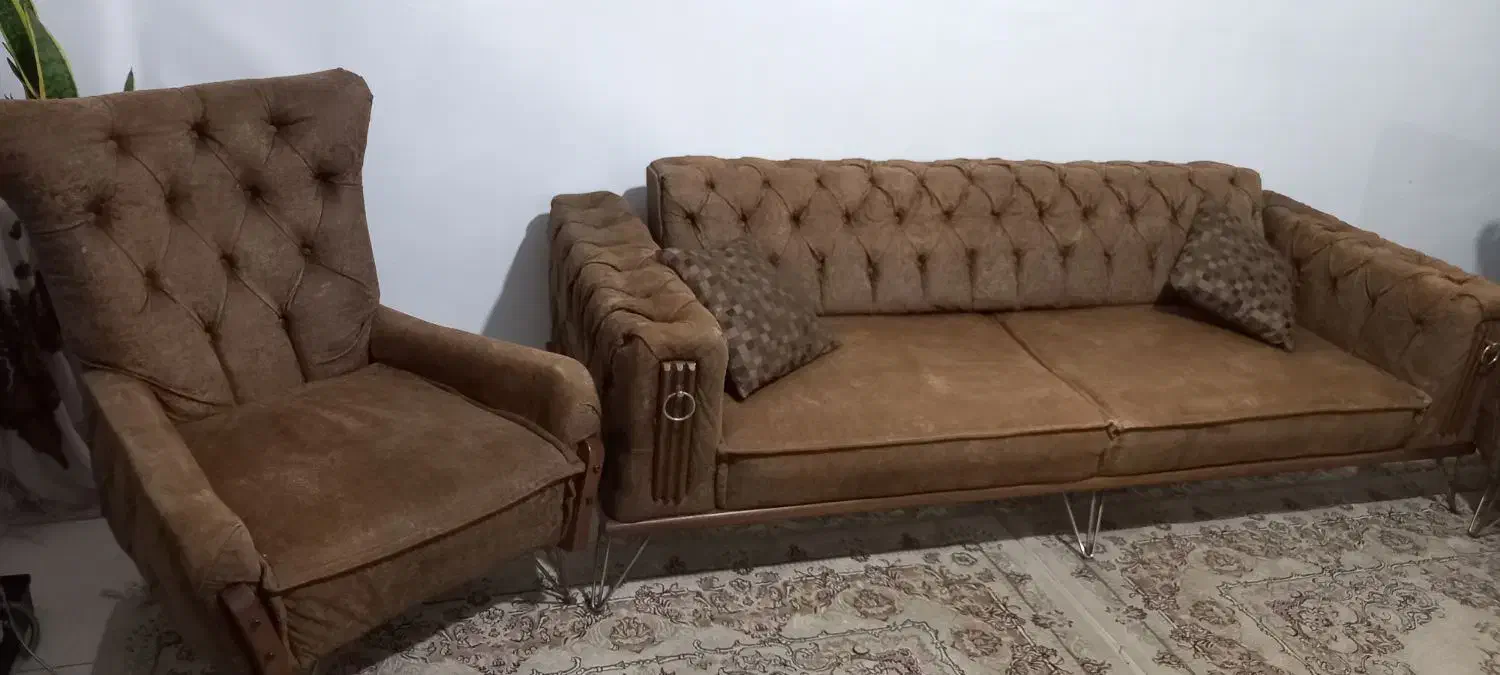 مبل مکانیزم ۸ نفره|مبلمان خانگی و میز عسلی|اسلام‌شهر, شهرک محمدیه|دیوار