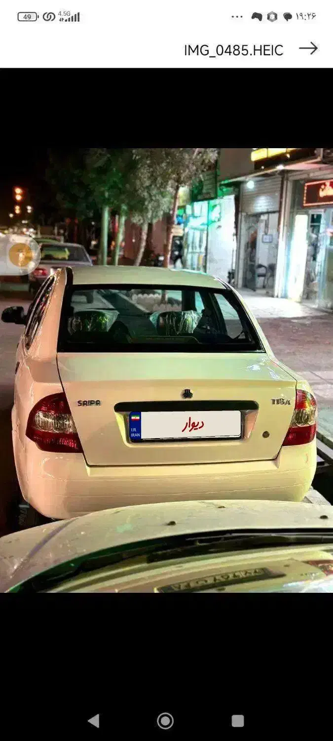 تیبا۹۵ بی رنک شاسی پلم|خودرو سواری و وانت|مشهد, یاس|دیوار