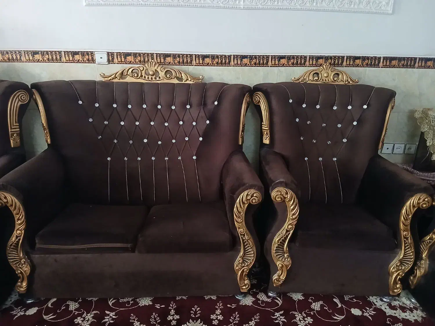 مبل ۷نفره|مبلمان خانگی و میز عسلی|شیراز, شهرک قمشه|دیوار