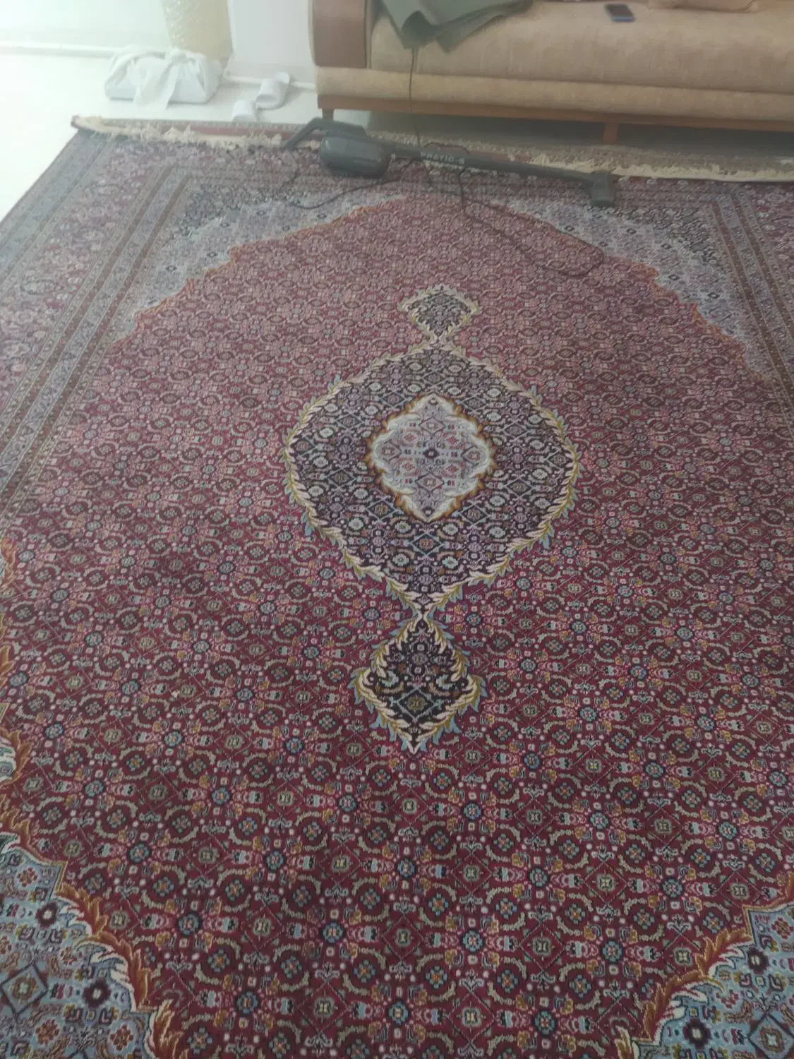 فرش ماشینی 3*4 در حد نو|فرش|خوی, |دیوار