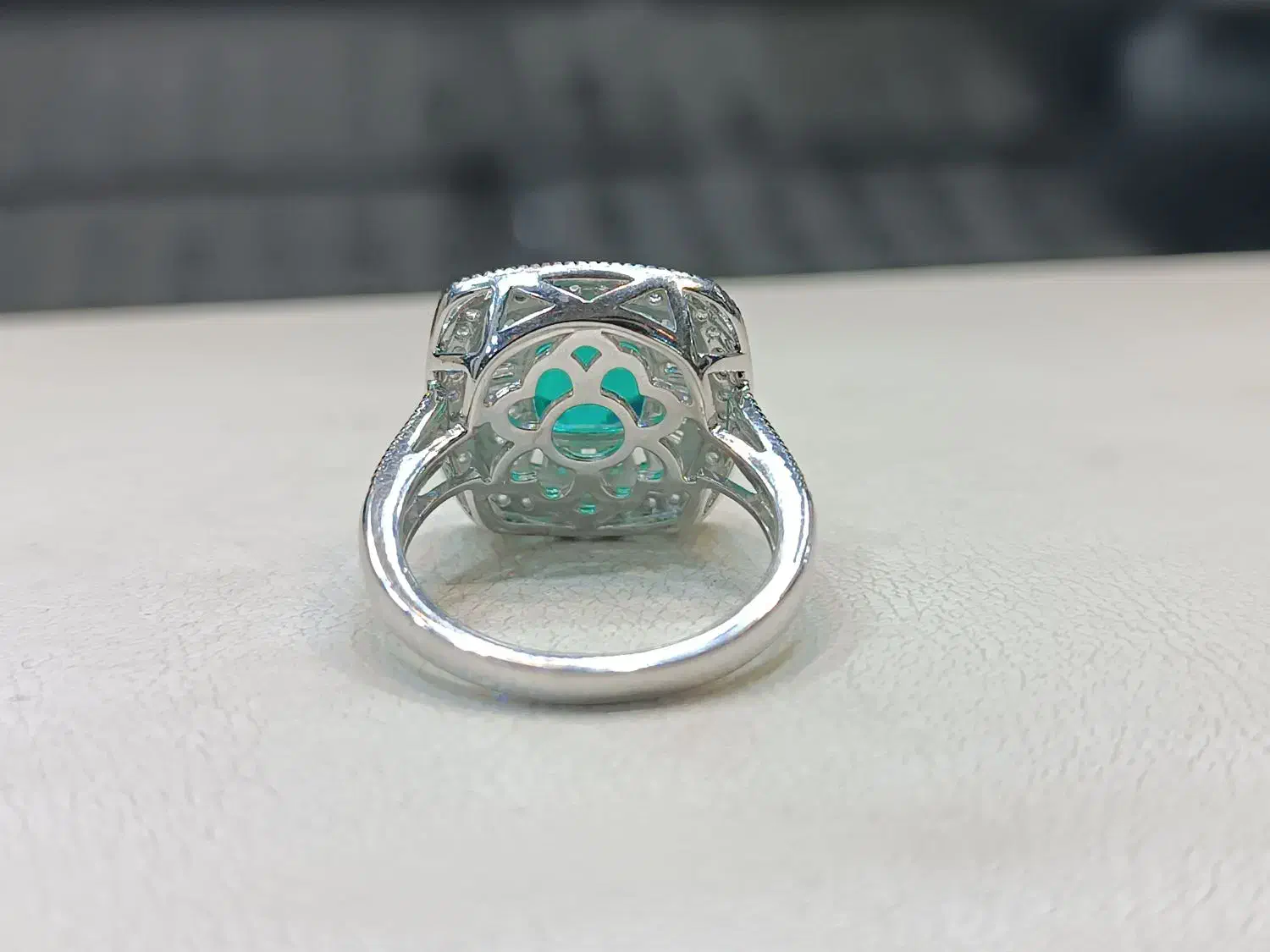 انگشتر جواهر زمرد دابلت/ نقره / روز مادر / زن/هدیه|جواهرات|یزد, |دیوار