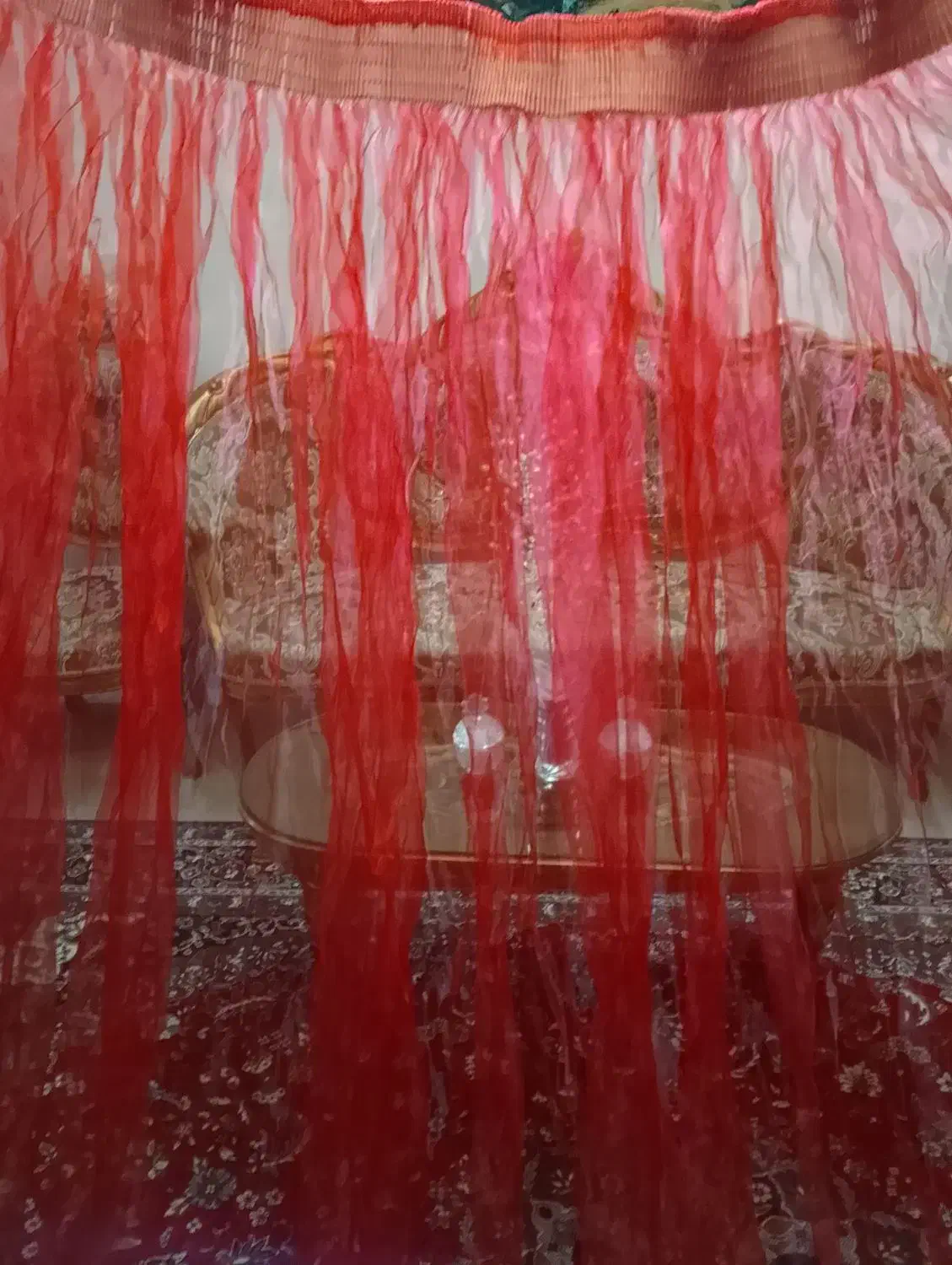 پرده حریر ۴ متر در ۶ متر|پرده، رانر، رومیزی|سبزوار, باهنر|دیوار