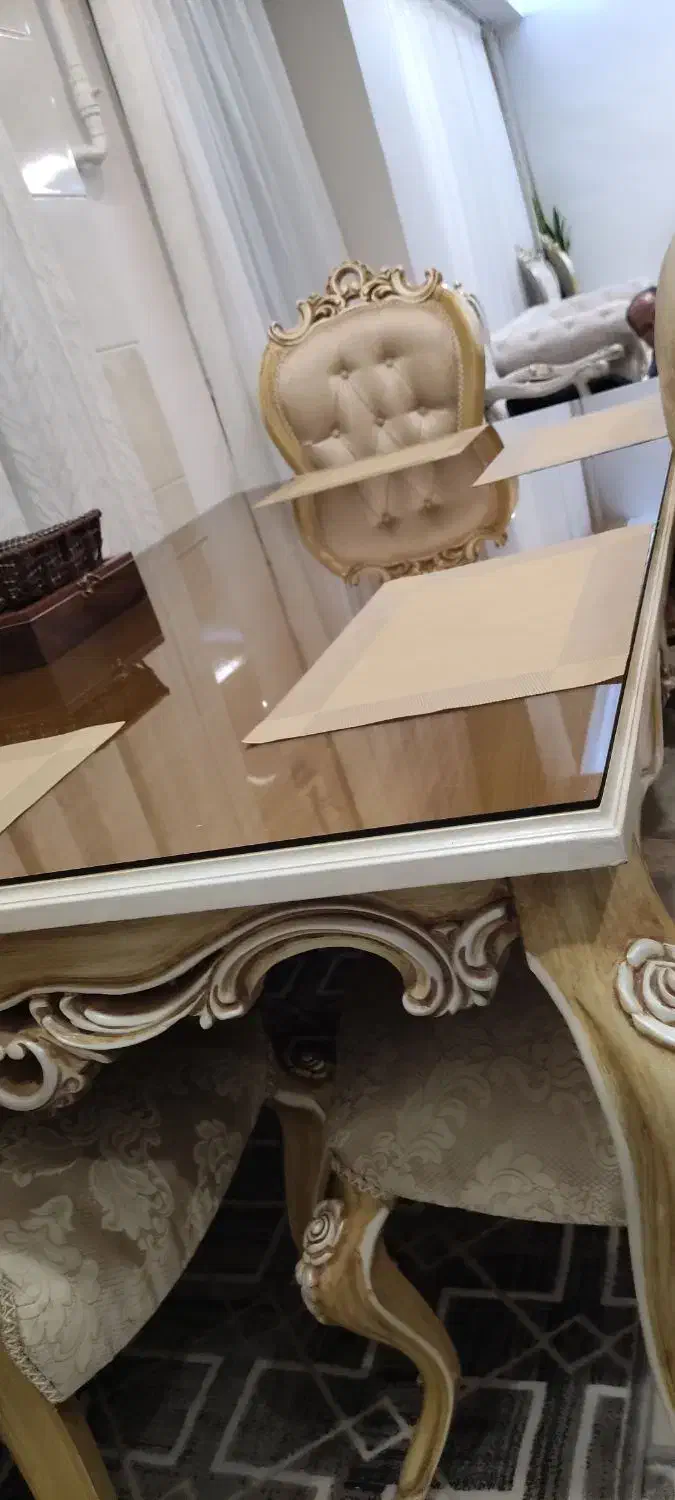 میز نهار خوری شش نفره|میز و صندلی غذاخوری|ری, فیروزآبادی|دیوار