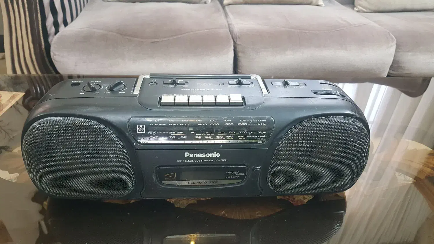 رادیو ضبط اطیقه ناسیونال پاناسونیک ژاپنی|کلکسیون اشیاء عتیقه|گلبهار, نوبهار|دیوار