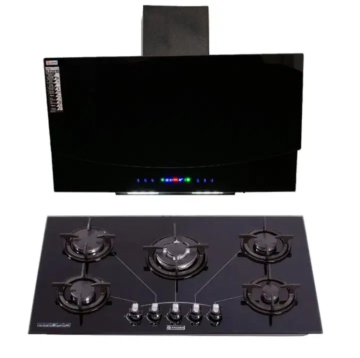 پک کامل هود و اجاق گاز شیشه‌ای/ پنج شعله/ هود لمسی|اجاق گاز و لوازم برقی پخت‌وپز|زاهدان, |دیوار