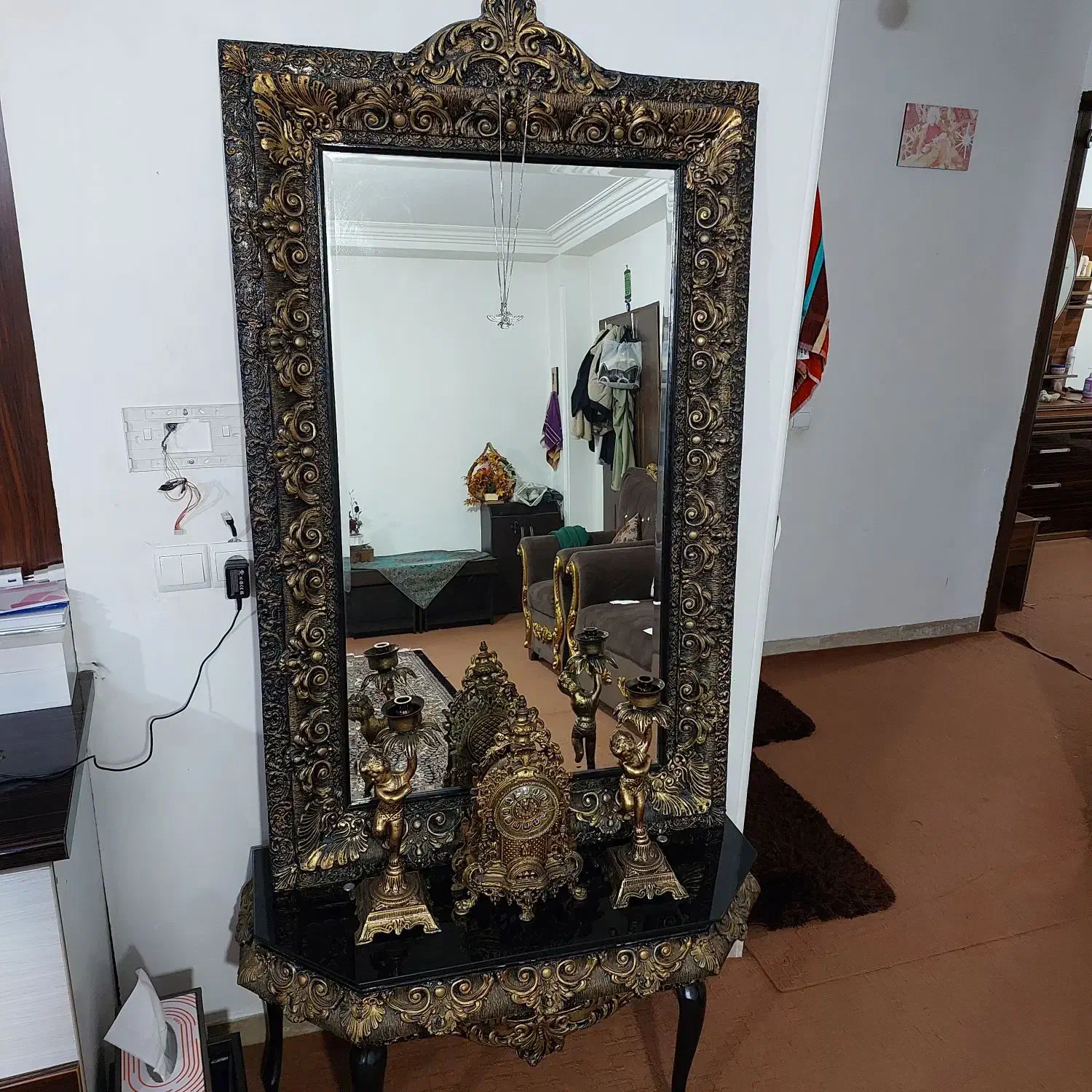 آینه وشمعدان|بوفه، ویترین، کنسول|گرگان, |دیوار