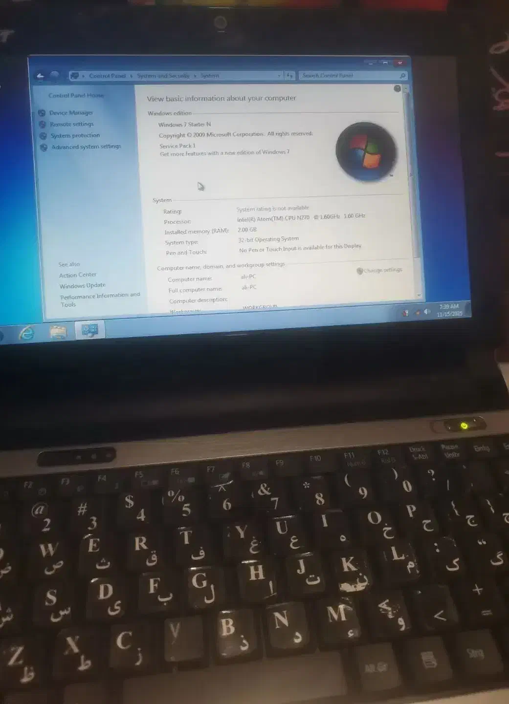 مینی لب تاب ایسر|رایانه همراه|مشهد, کارگران|دیوار