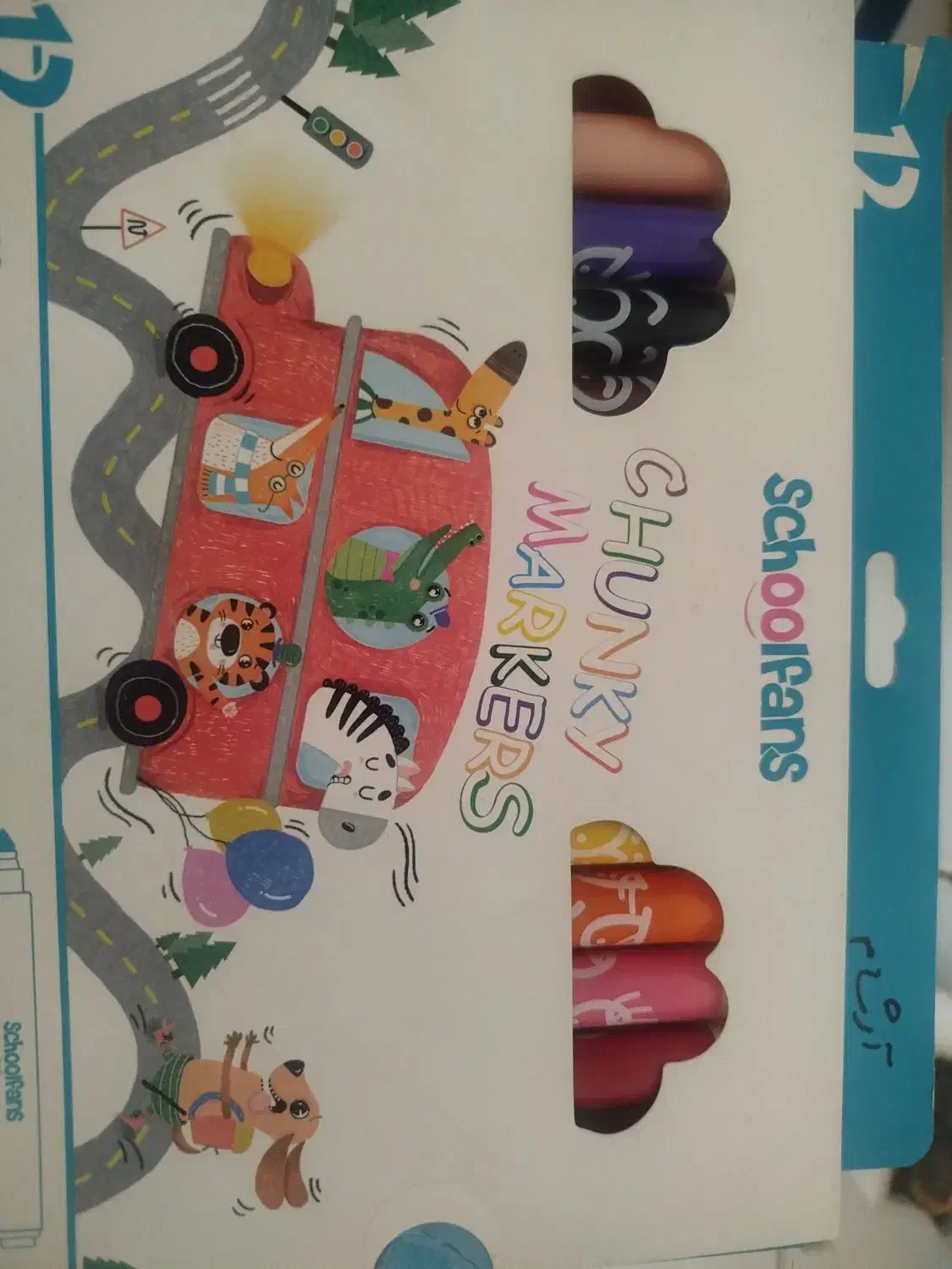 ماژیک 12 رنگ جامبو (اسکول فنس)|لوازم التحریر|پرند, فاز ۶|دیوار