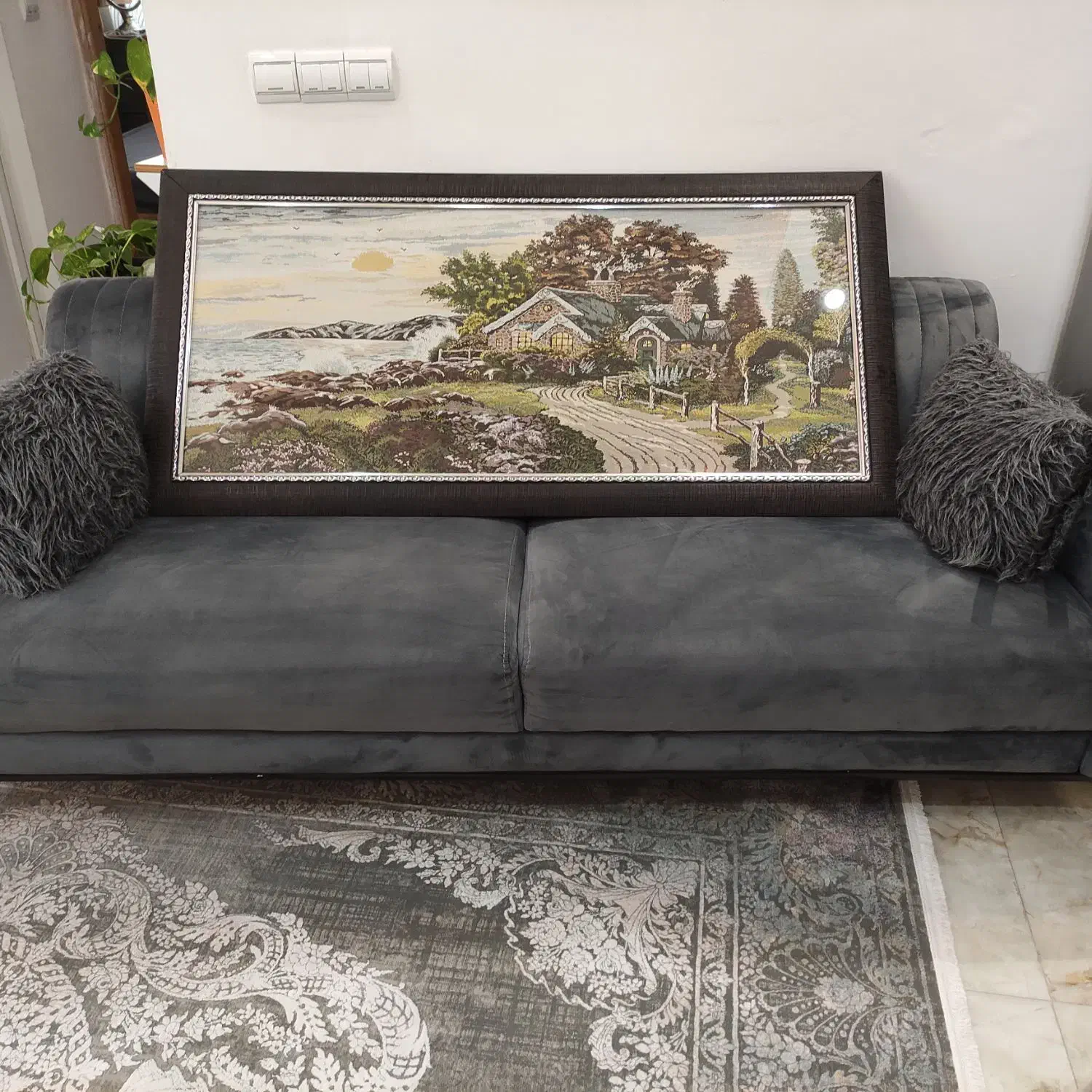 تابلو ترمه|تابلو، نقاشی، عکس|لنگرود, |دیوار