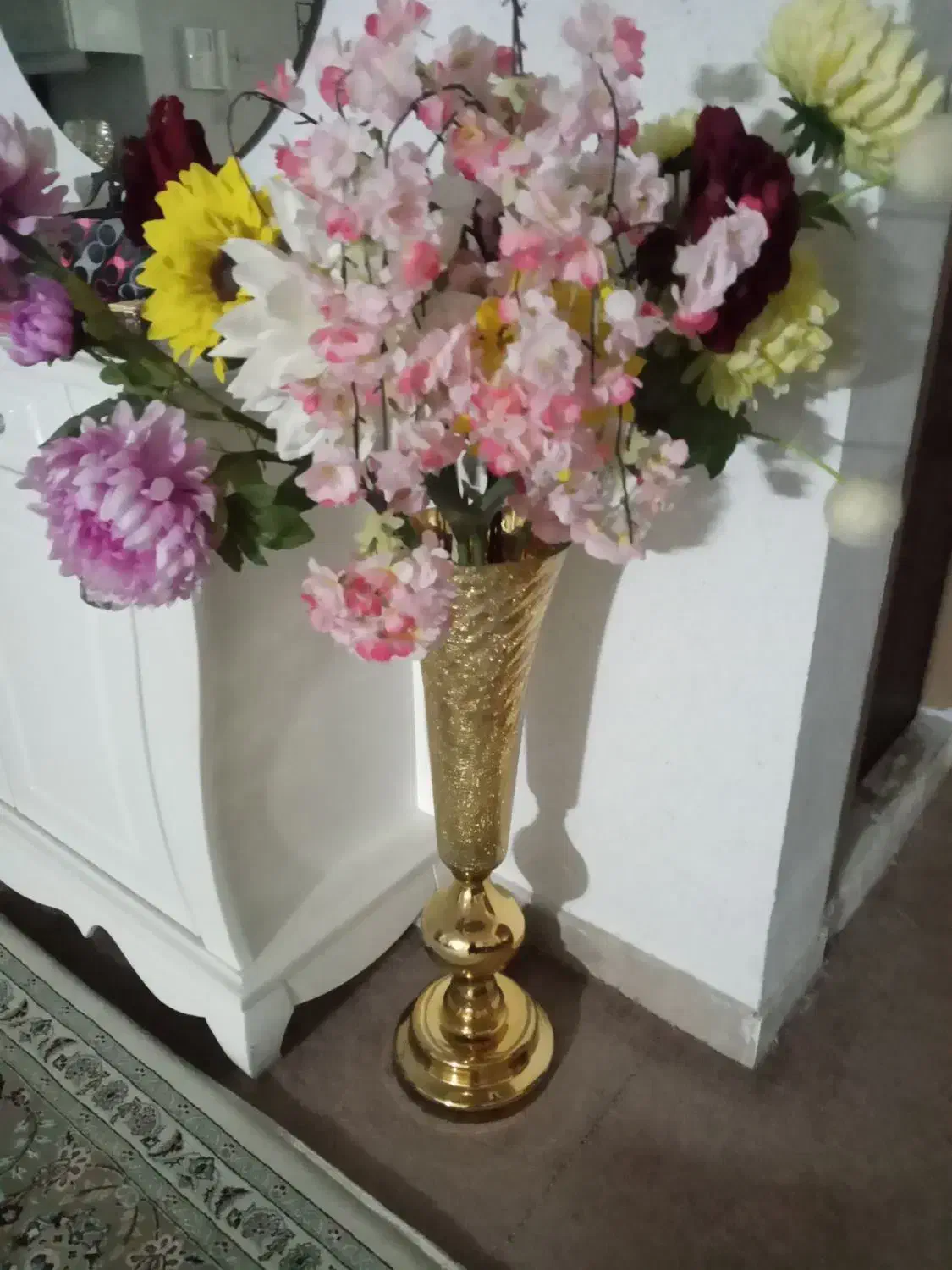 گل و گلدان مصنویی|گل مصنوعی|فردیس, نگارستان|دیوار