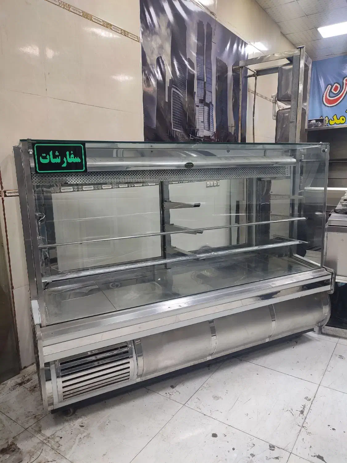 یخچال ویترینی مکعبی دومتری درحدنونو|فروشگاه و مغازه|نسیم‌شهر, |دیوار