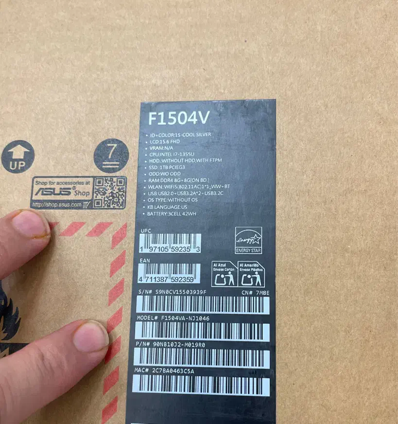 لپ تاپ ایسوس Vivobook F1504VA i7 1355U 16GB 1TB|رایانه همراه|قم, سالاریه|دیوار