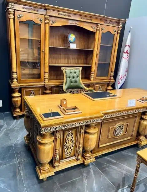 مبل اداری چوب کلاسیک میز مدیر کلاسیک|دفتر کار|تهران, شهرک ولیعصر شمالی|دیوار