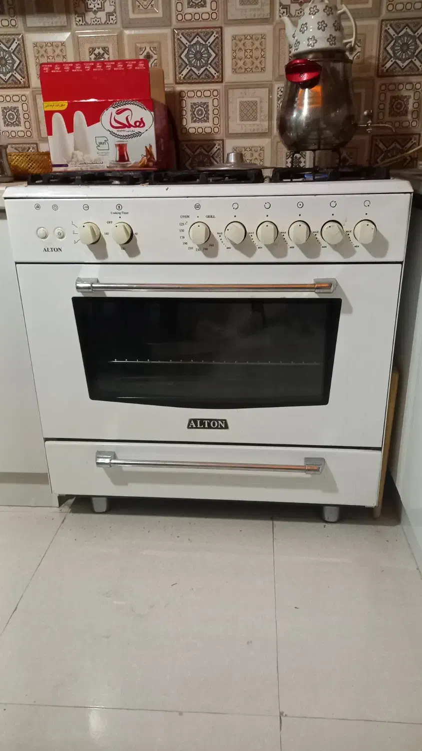 اجاق ۵ شعله آلتون|اجاق گاز و لوازم برقی پخت‌وپز|مشکین‌دشت, |دیوار