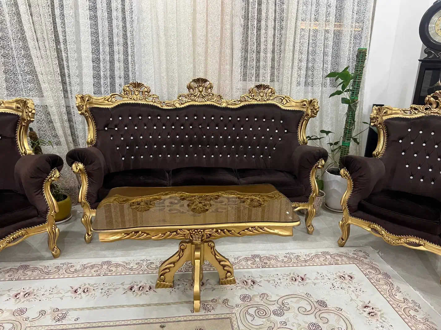 مبلمان۹نفره با جلو مبلی و دو تا عسلی|مبلمان خانگی و میز عسلی|سبزوار, شهرک اندیشه|دیوار