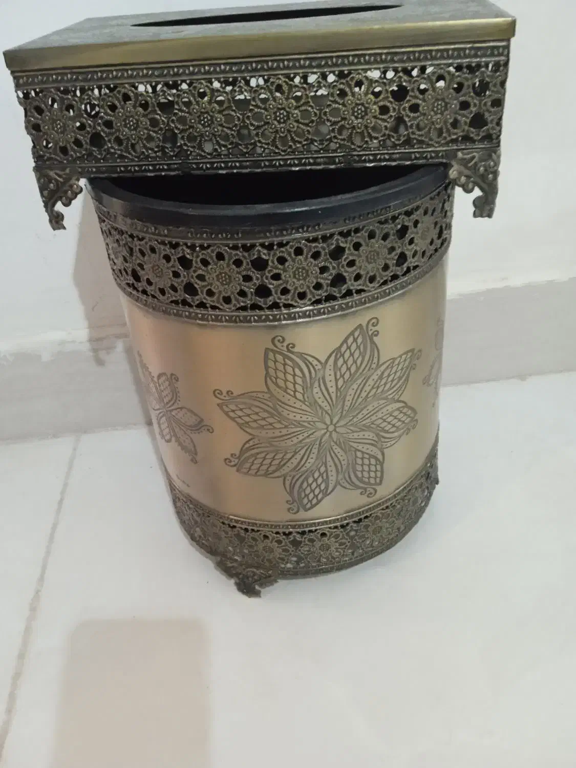 سطل وجا دستمال کاغذی|صنایع دستی و سایر لوازم تزئینی|شاهینشهر, شهرک گلدیس|دیوار