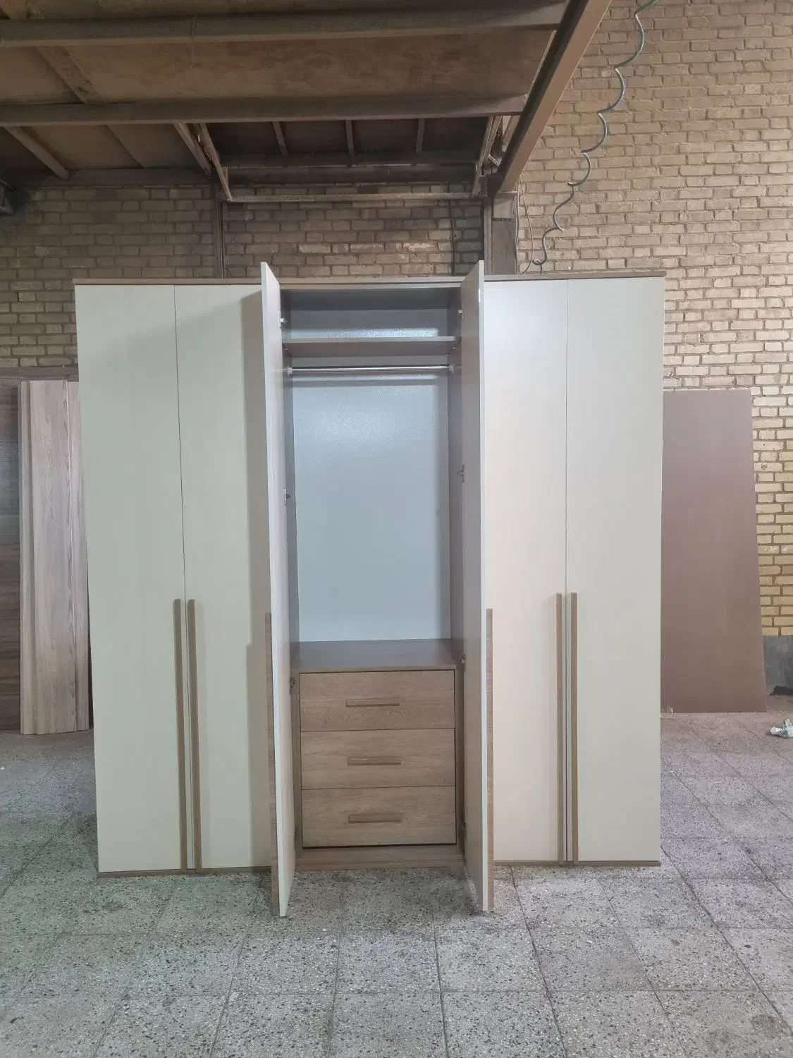 کمد دیواری باکسی دسته چوبی|جاکفشی، کمد، دراور|خاوران, |دیوار